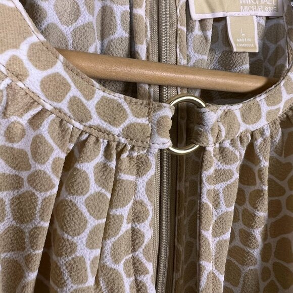 Michael Kors Giraffe Animal Print Halter Top - Picture 4 of 6